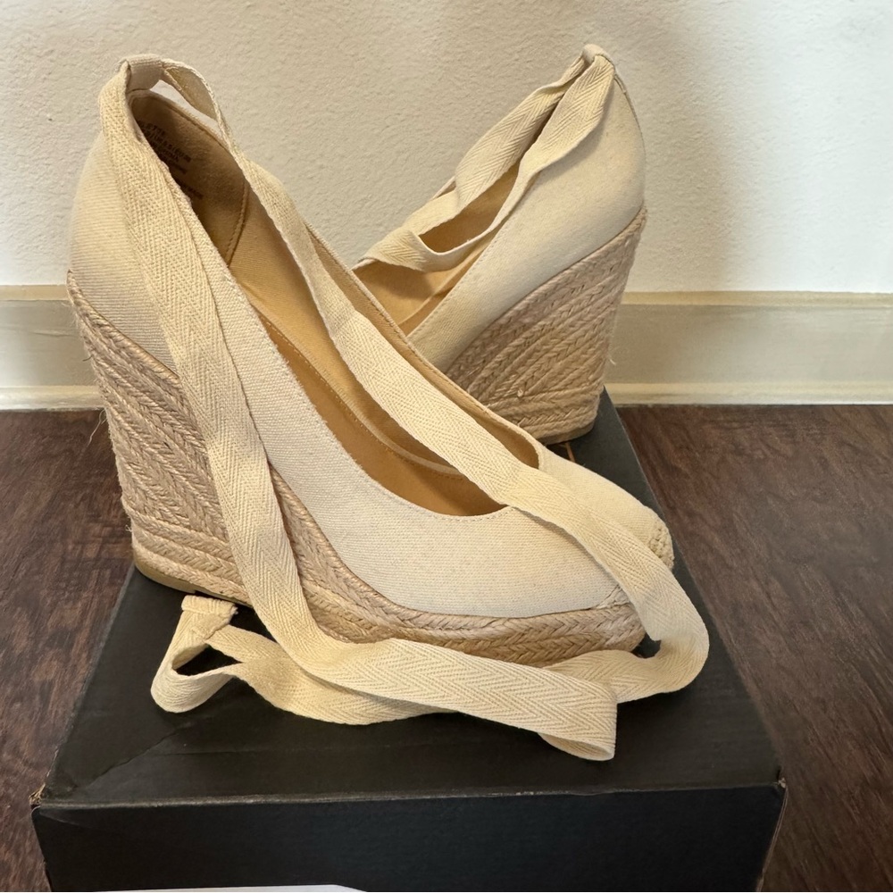 Wedge Espadrilles Cream
